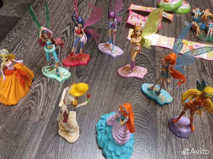 Winx винкс mattel фигурки наклейки коллекция