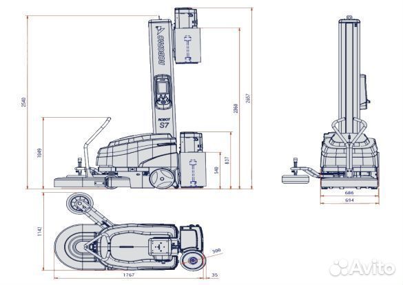 Мобильный паллетоупаковщик robot S7