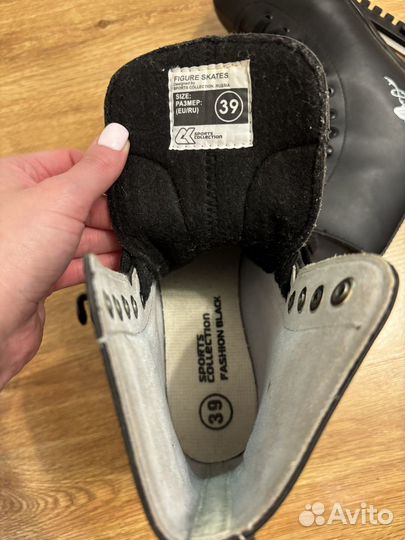 Коньки фигурные 39 размер
