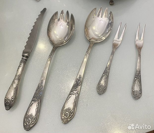 Ложки для салата, вилки для лимона