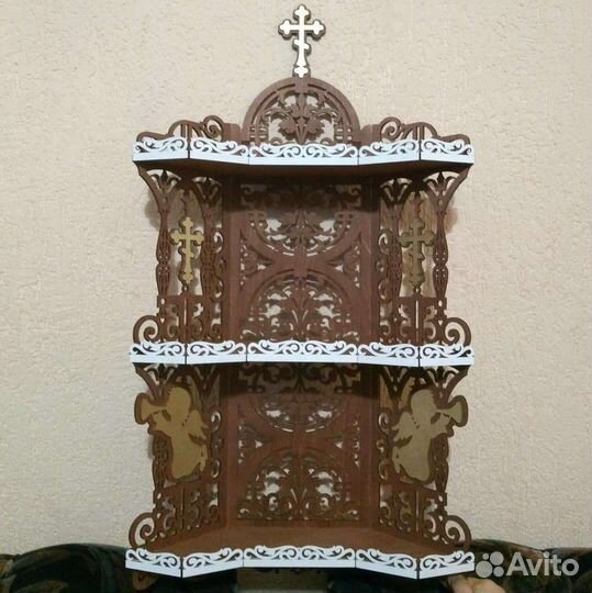 Угловая полка для икон