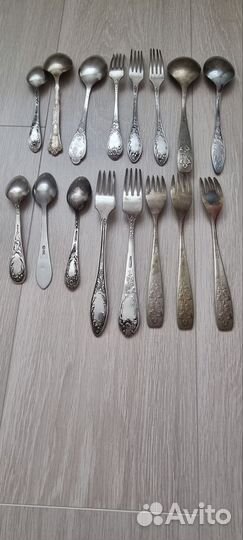 Вилки, ложки, мельхиор СССР