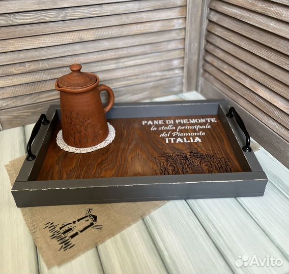 Поднос деревянный