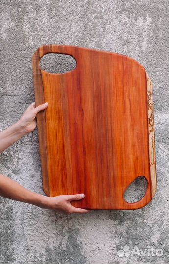 Большое блюдо-поднос для подачи из массива Груши