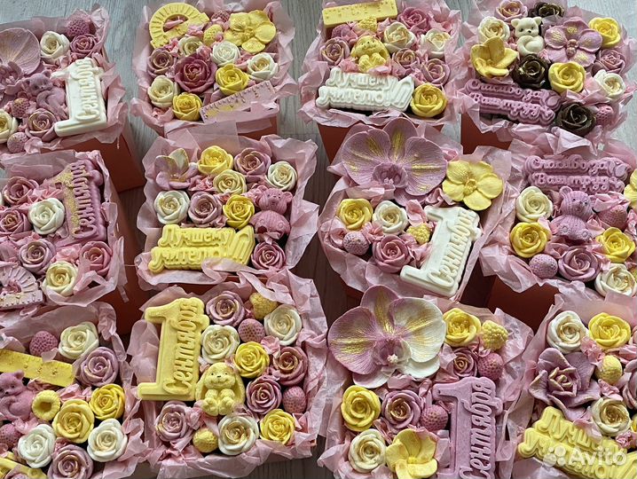 Шоколадные букеты для учителя к 1 сентября подарок