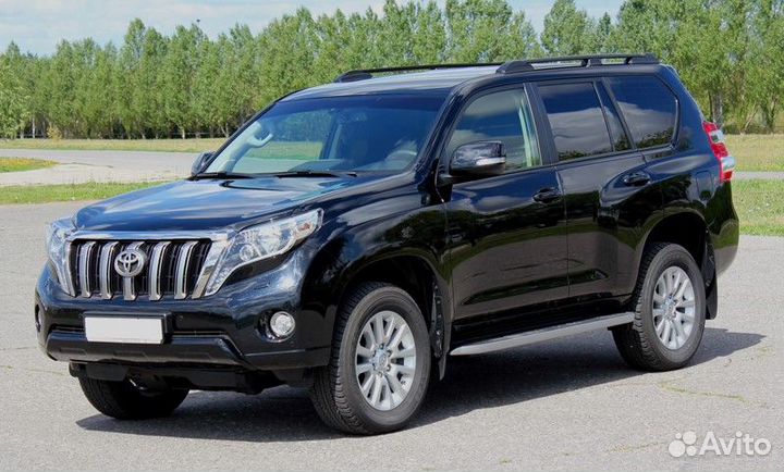Рейлинги продольные на крышу Toyota land cruiser P