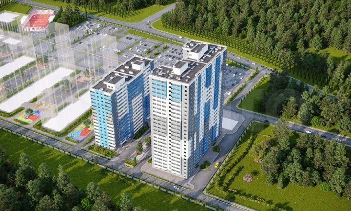 2-к. квартира, 37,7 м², 2/25 эт.