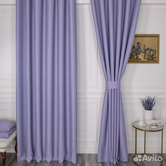 Портьеры блэкаут Амадео Лавандовый шторы