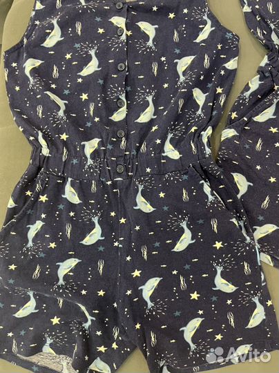 Два комбеза пижамки для сестричек