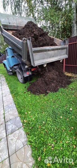 Навоз коровий, Почва, Песок, Щебень, Перегной