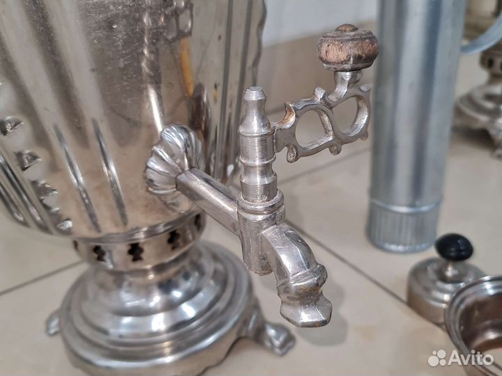 Самовар рюмка на дровах медный 