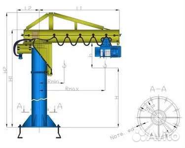 Консольный кран настенный/на колоне с консолью до