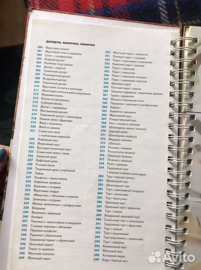 Книга «меню. 1000 рецептов»