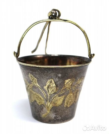 Антикварное советское серебряное ситечко для чая