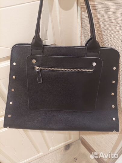 Сумка женская натуральная кожа черная