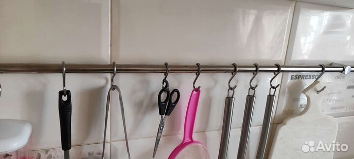 Рейлинг для кухни из нержавеющей стали