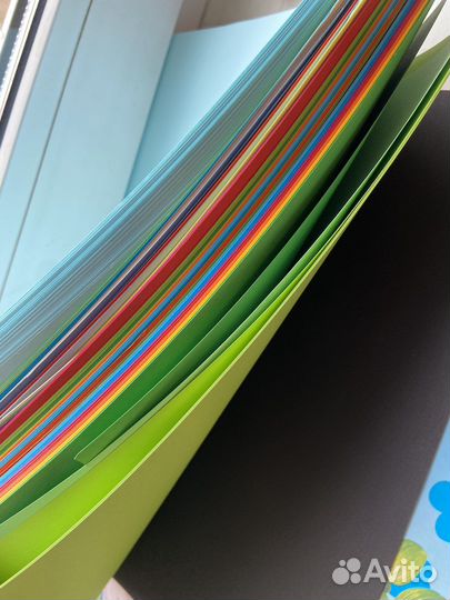 Цветная бумага и калька А4