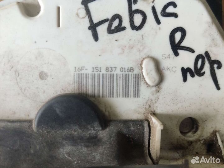 Замок передней двери Skoda Fabia 2 рестайлинг