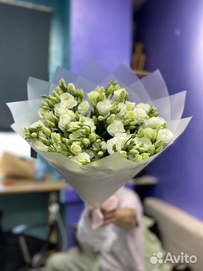 Букет из свежих эустома / букеты / розы / цветы