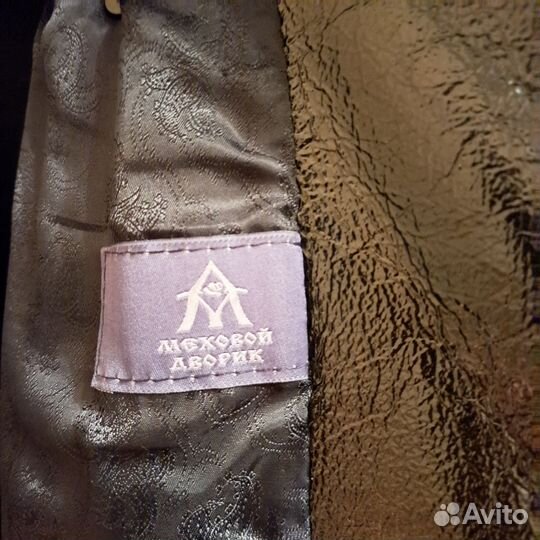 Шуба мутоновая облегчённая, оторочена норкой