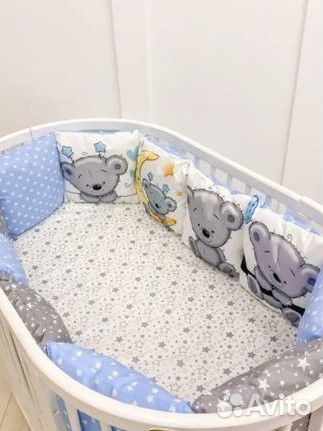 Бортики-подушечки в кроватку