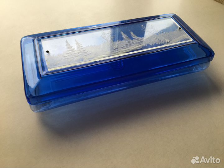 Шкатулка Зимний лес. Целлулоид. СССР