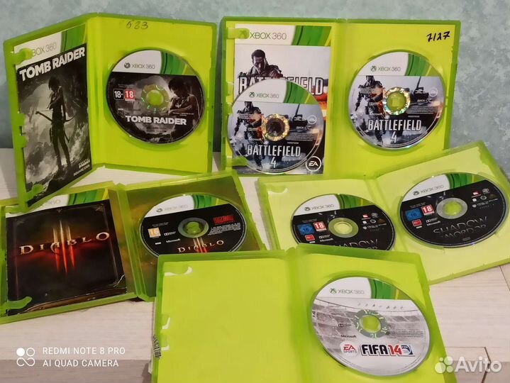 Диск с играми на xbox360