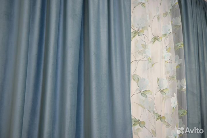 Прямые шторы блекаут на заказ