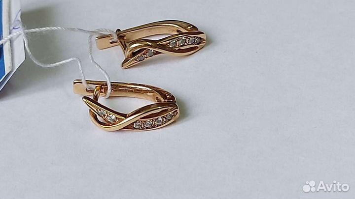 Серьги золотые