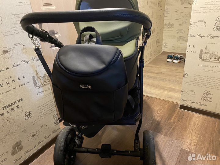 Коляска 2 в 1 эко кожа