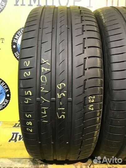 Continental ContiPremiumContact 6 325/40 R22 и 285/45 R22 114Y