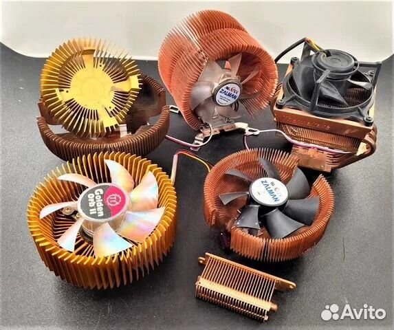 Медные кулера и радиаторы