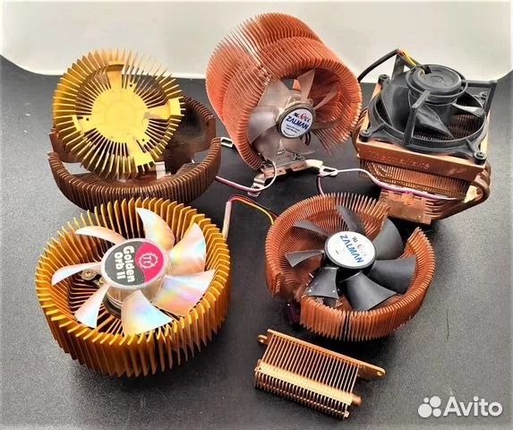 Медные кулера и радиаторы