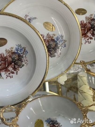 Тарелка бронза 6шт