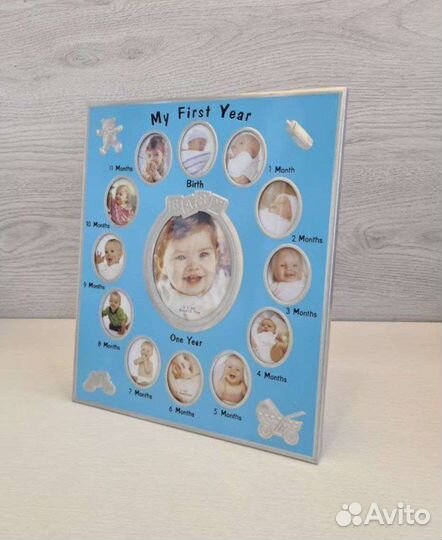 Фоторамка детская новая 0-12мес