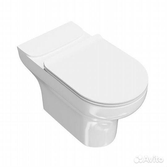 Унитаз напольный Kerama Marazzi Buongiorno с бачком с сиденьем BG.wc.01+BG.cis.01+plmr.seat.02\WHT