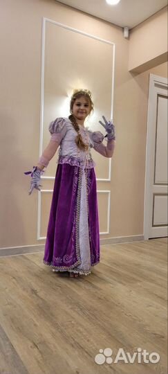 Костюм Рапунцель на 8- 10 лет
