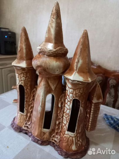 Грот замок в аквариум