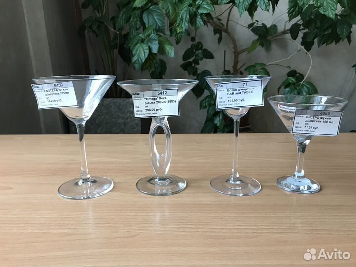 Фужеры для всех видов напитков