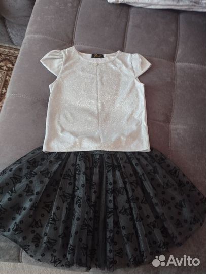 Блузка+юбка для девочки