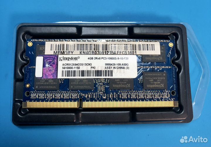 Оперативная память DDR3 2Gb и 4Gb для ноутбука