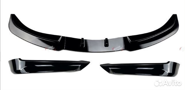 Передняя губа сплиттер клыки e90 е90 рест дорест