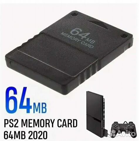 Карта памяти Sony PlayStation 2 объём 64 мб