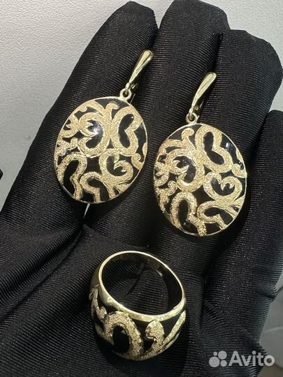 Золотой брендовый комплект 585 италия
