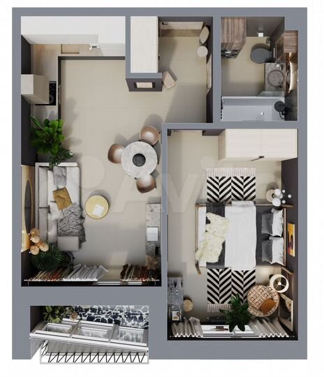 1-к. квартира, 43,9 м², 17/18 эт.