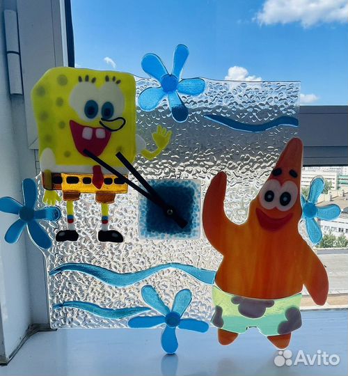 Часы муранское стекло