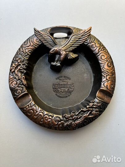 Коллекционная медная пепельница, White House