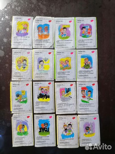 Вкладыши от жвачек love is серия 6