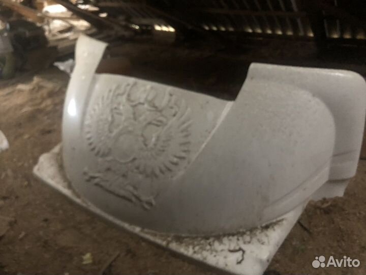 Спойлер на крышу газель