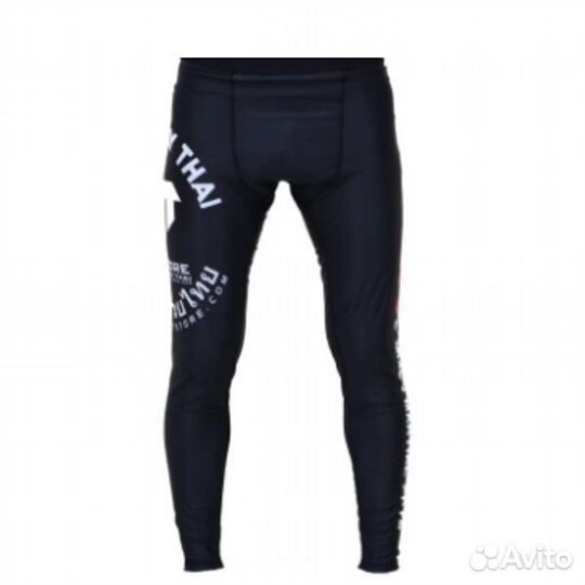 Компрессионные штаны Tiger muay thai, черные